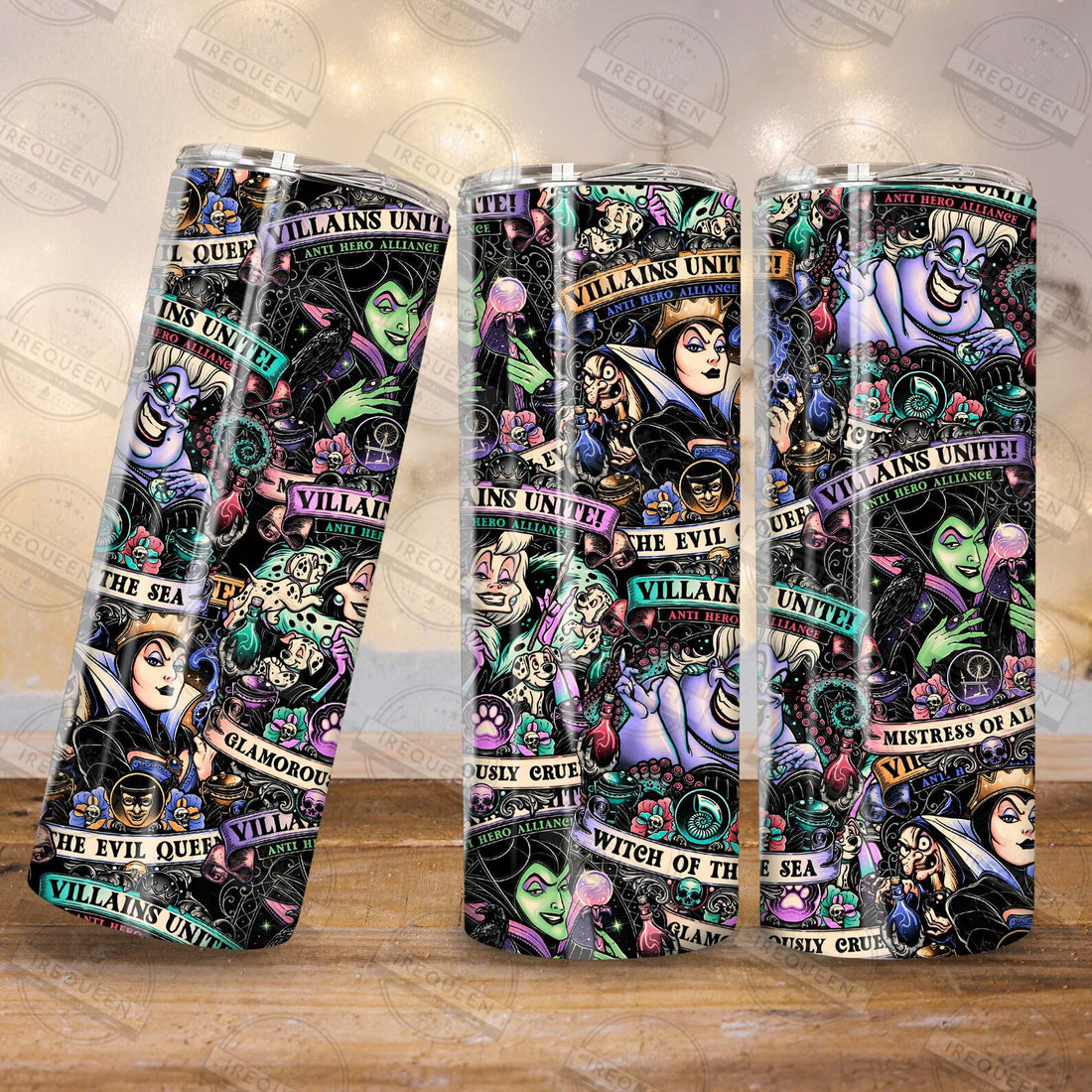 Villains Unite! 20oz 3D Inflated Sublimation Wrap