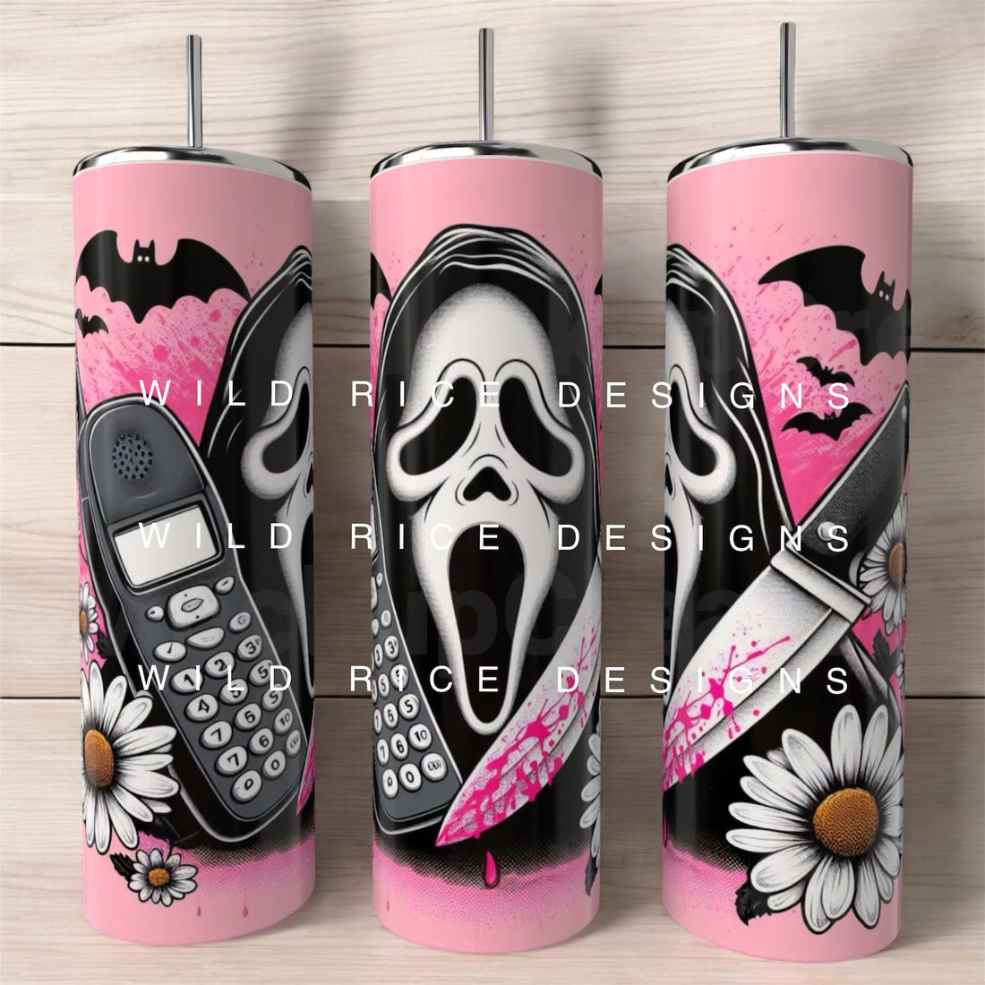 Pink SCREAM 20oz 3D Inflated Sublimation Wrap