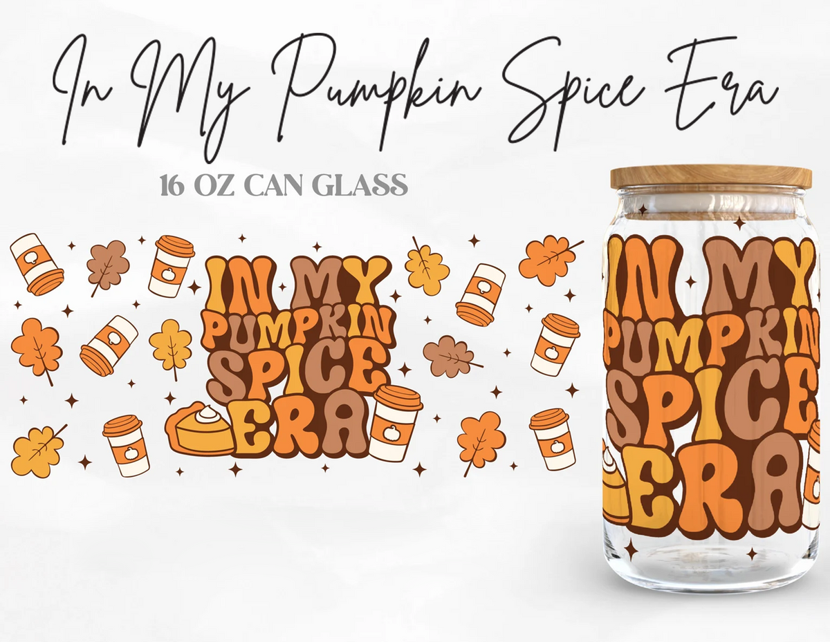 In My Pumpkin Spice Era Wrap UV DTF Sticker – rbatransfers