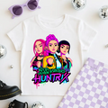 Toddler Youth Fit Check Kpop DTF Transfer ready-to-press DTF transfer shown on apparel