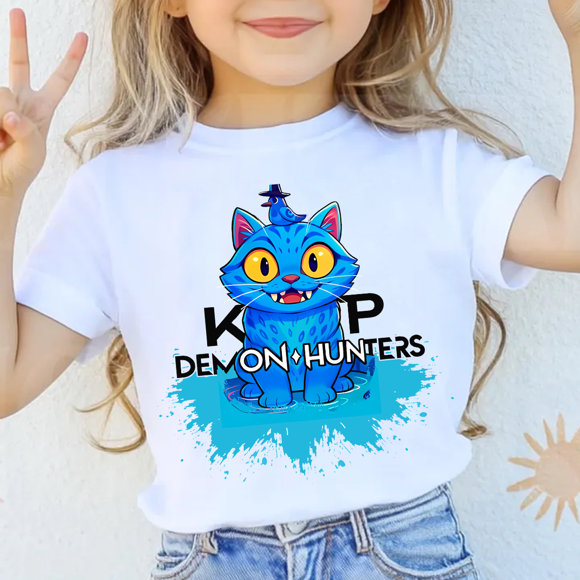 Toddler Youth Kpop Demon Huntrix Tiger Full Color Transfer