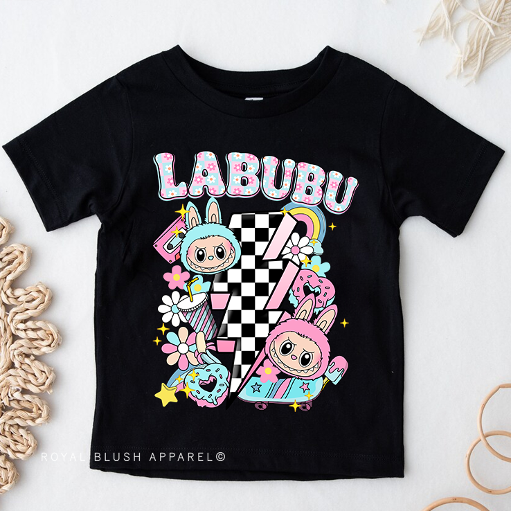 Toddler Youth Labubu Lightning Full Color Transfer