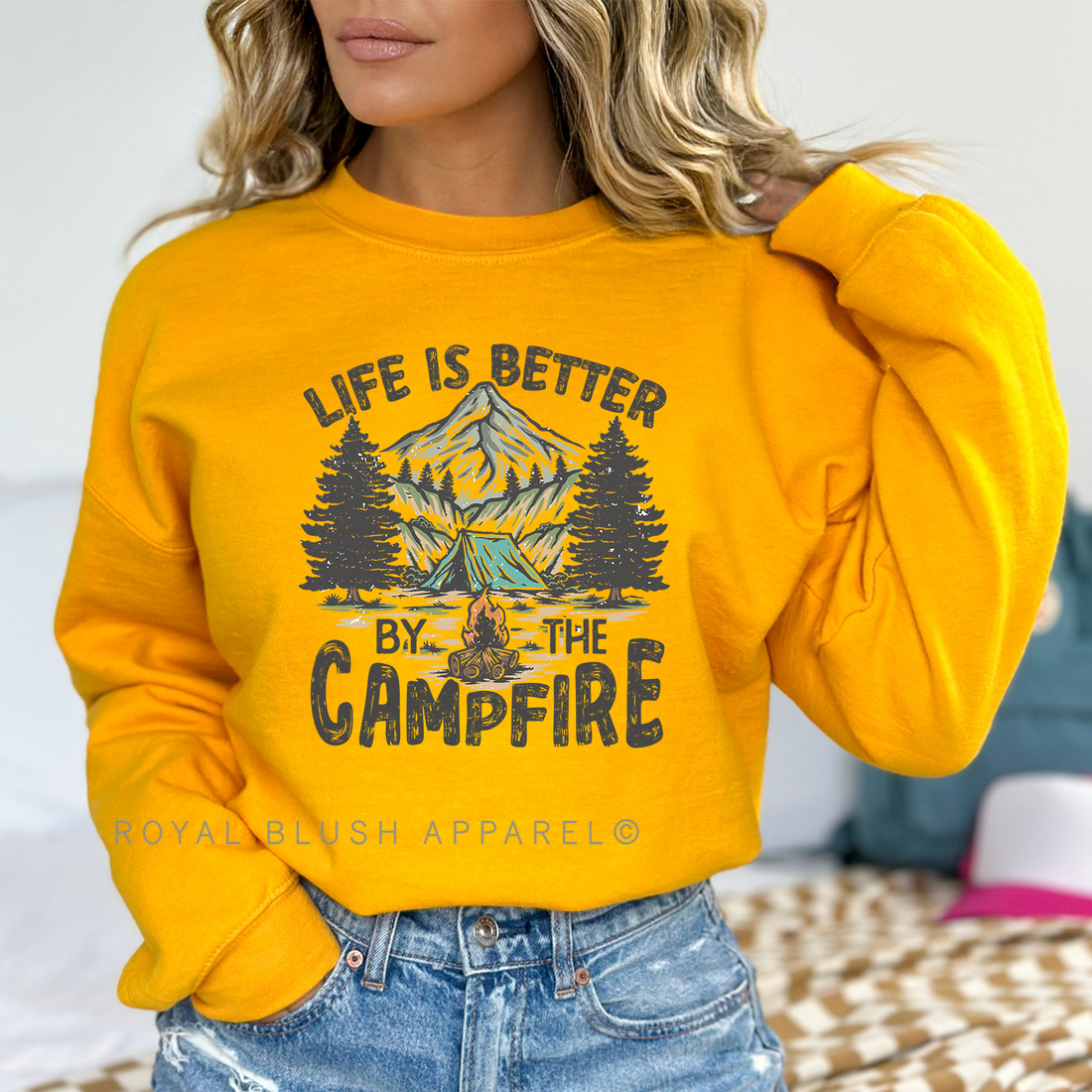 Life Is Better By The Campfire Full Color Transfer