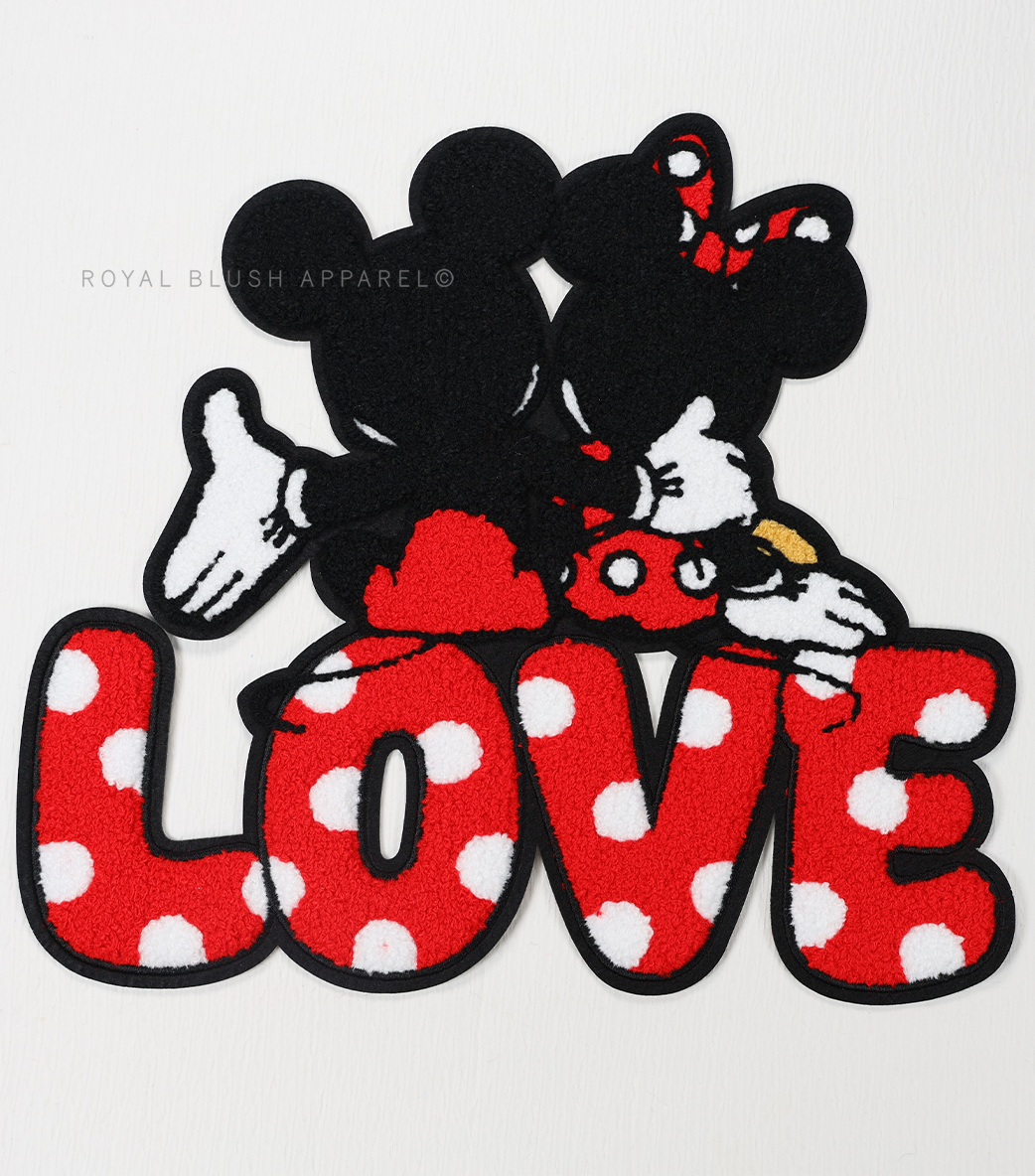 Love Polka Dot Disney Chenille Patch