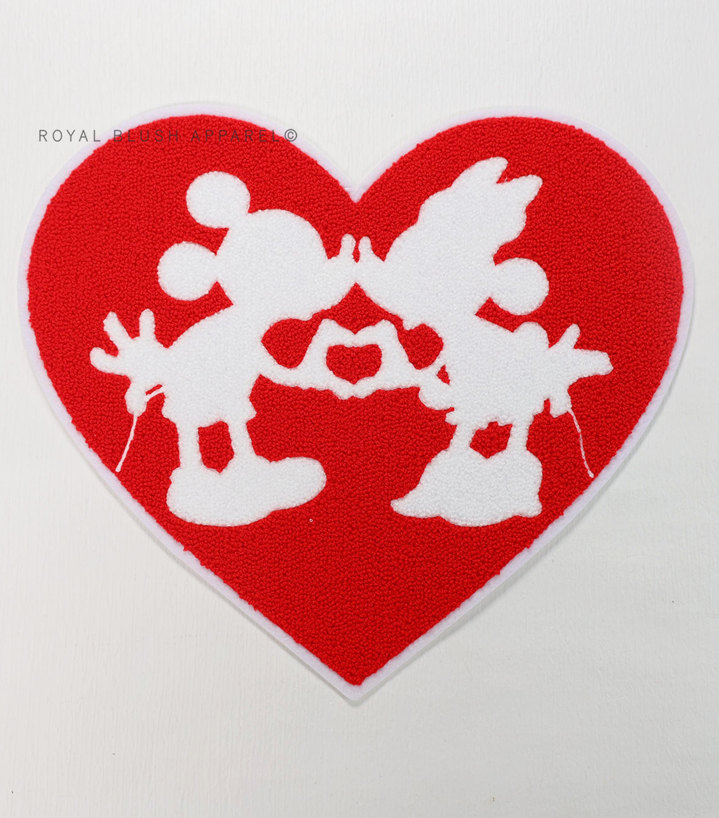 Red Heart Disney Kiss Chenille Patch