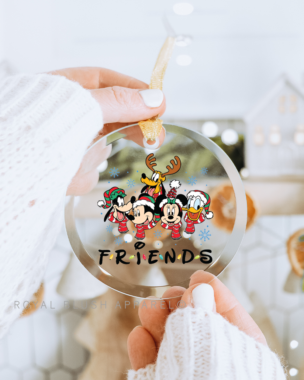 Magical Friends 3&quot; Acrylic Ornament UV DTF Sticker