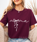 MAMA Square Bow DTF Transfer ready-to-press DTF transfer shown on apparel