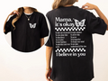 Mama Tour DUO DTF Transfer ready-to-press DTF transfer shown on apparel