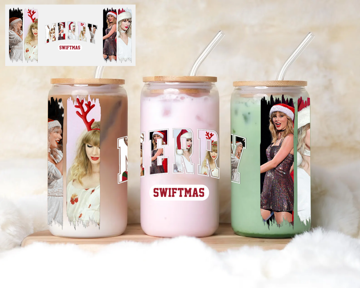 Taylor Swift Icônes Wrap UV DTF Autocollant