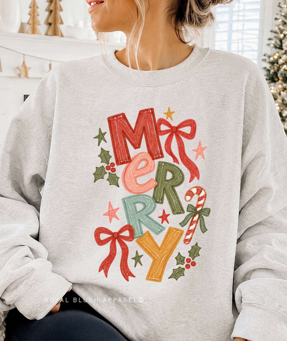 Merry Bows DTF Transfer