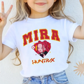 Toddler Youth Kpop Demon Huntrix Tiger DTF Transfer ready-to-press DTF transfer shown on apparel