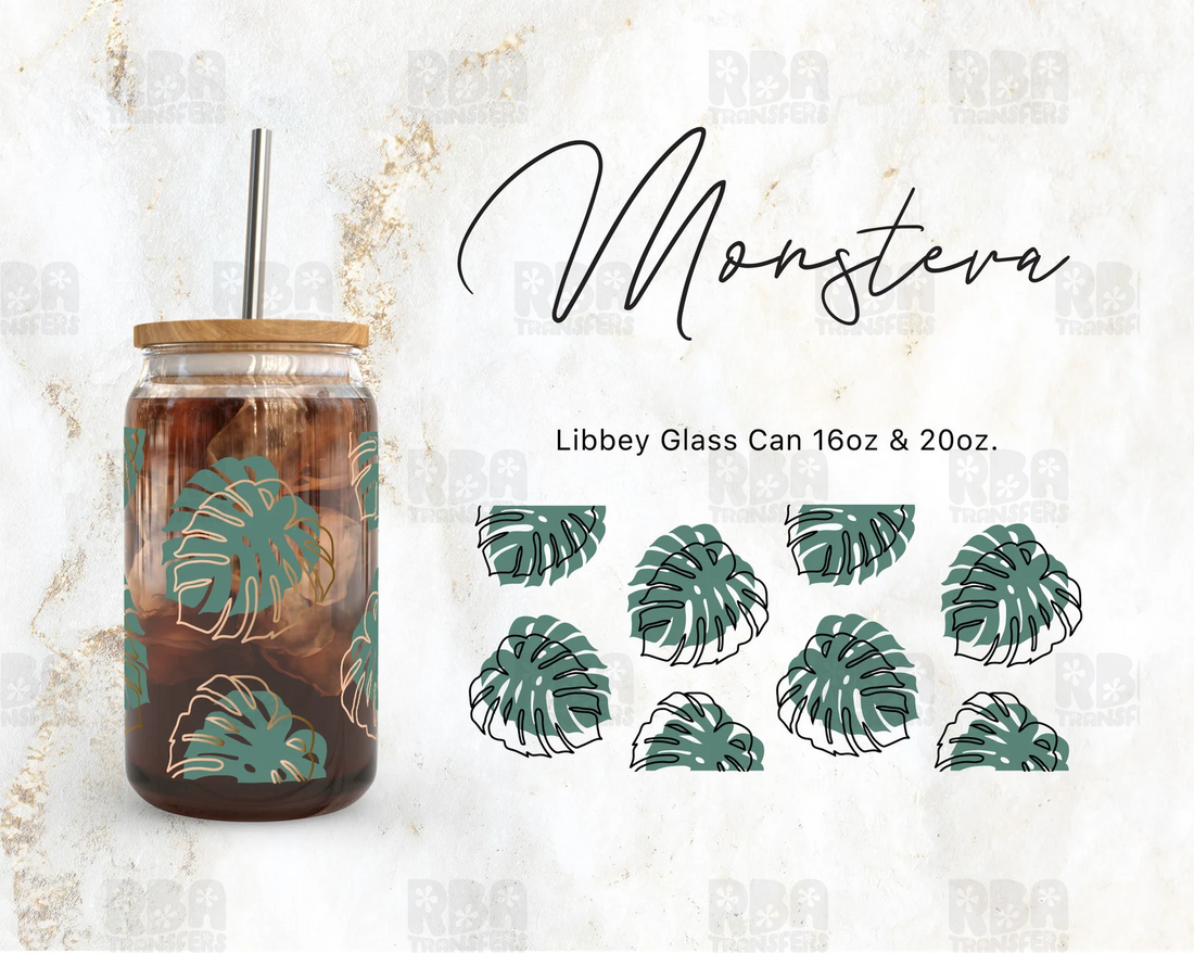 Monstera Wrap UV DTF Sticker