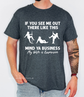 Ain't No Hood Like Fatherhood Duo DTF Transfer ready-to-press DTF transfer shown on apparel