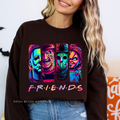 Neon Horror Friends DTF Transfer