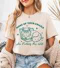 Not Demure DTF Transfer ready-to-press DTF transfer shown on apparel