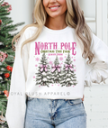 North Pole Christmas Tree Farm DTF Transfer