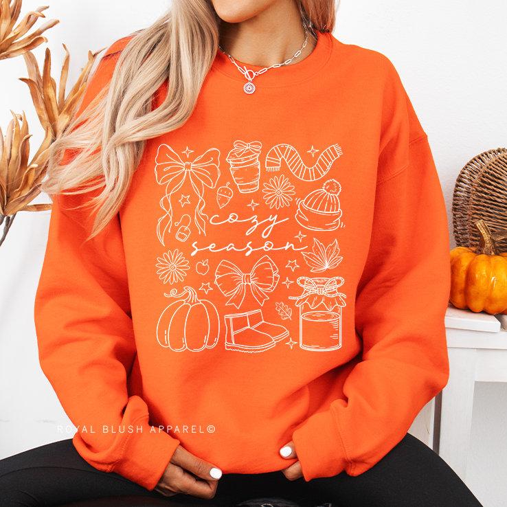 Outline Cozy Season Full Color Transfer