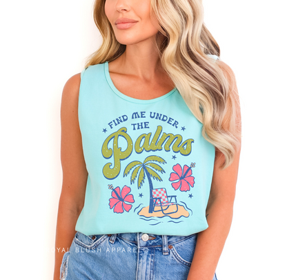 Find Me Under The Palms Full Color Transfer