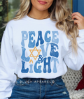 Peace Love Light DTF Transfer