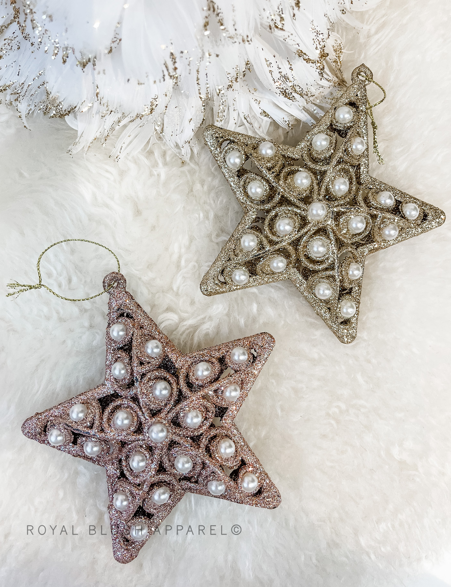 Glitter Pearl Ornaments