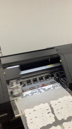 The Process of printing a DTF iron on transfer.