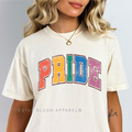 Pride Smiley DTF Transfer ready-to-press DTF transfer shown on apparel