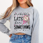 Rise & Shine, Maybe Get Shit Done DTF Transfer ready-to-press DTF transfer shown on apparel