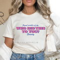Sorry I'm Late I Didn't Want To Stop Reading DTF Transfer ready-to-press DTF transfer shown on apparel