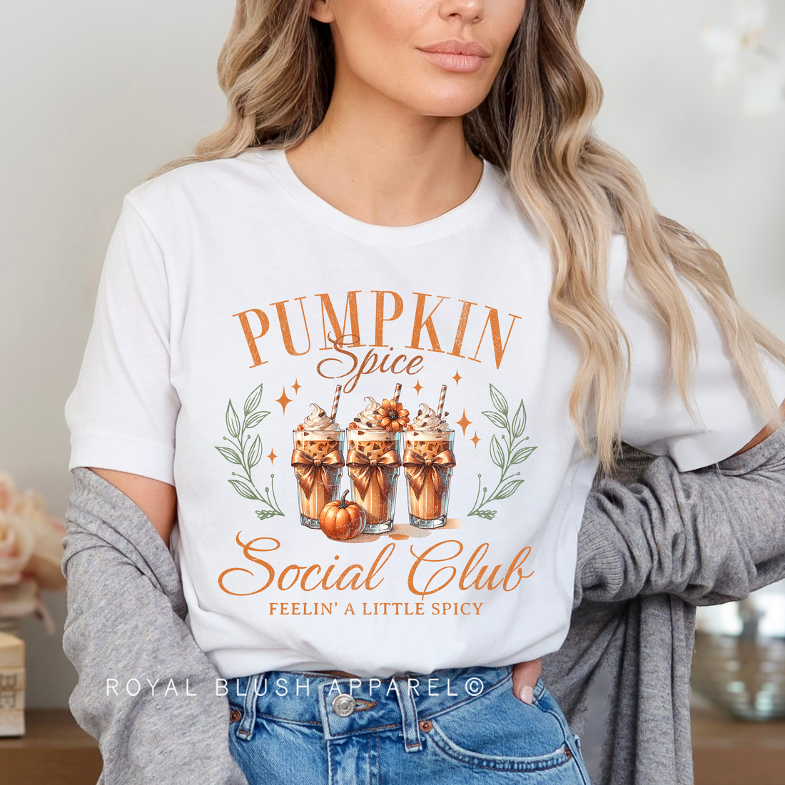 Pumpkin Spice Social Club Full Colour Transfer