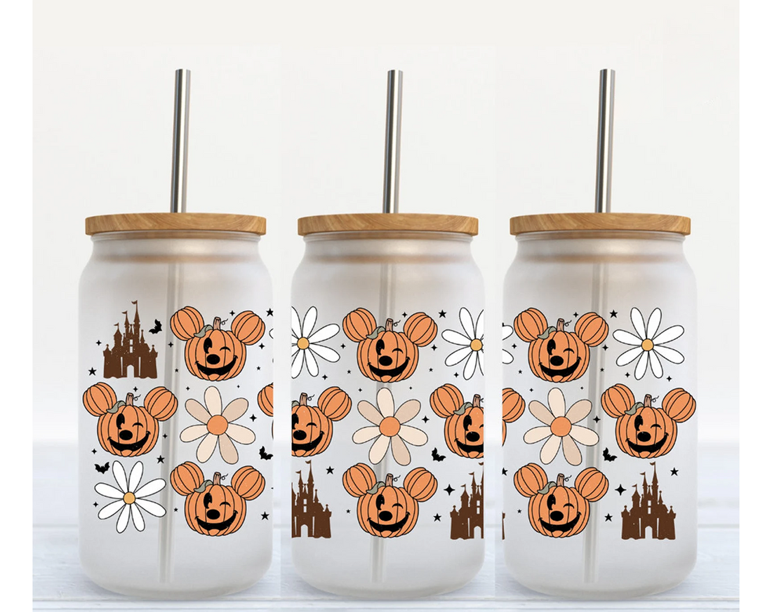 Castle Pumpkins Wrap UV DTF Sticker