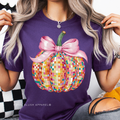 Pumpkin Pink Bow DTF Transfer
