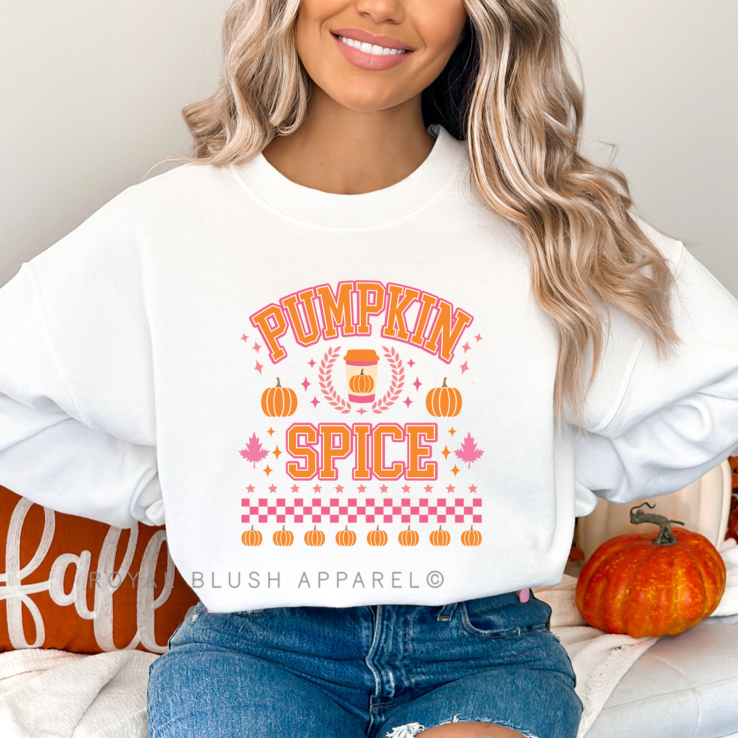 University Pumpkin Spice Full Color Transfer
