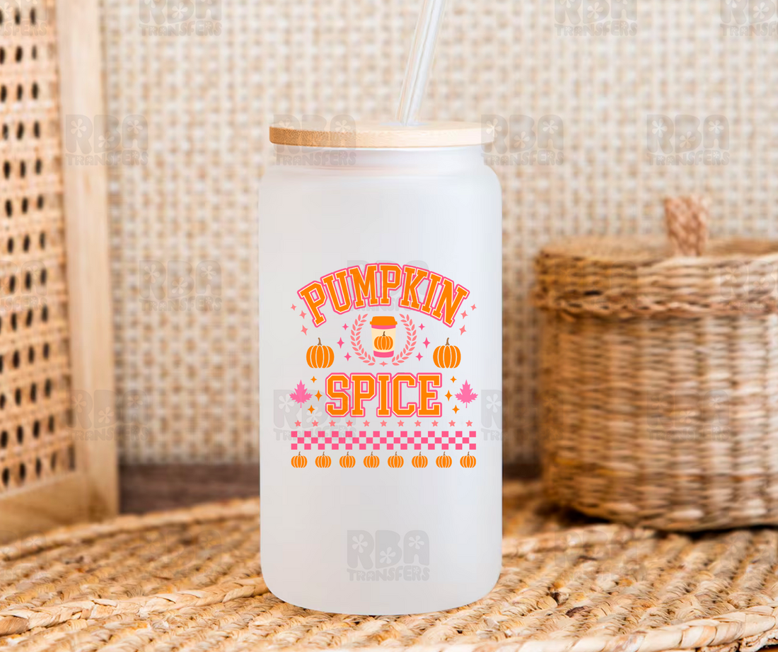 University Pumpkin Spice UV DTF Sticker