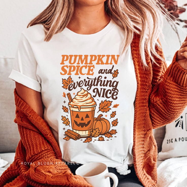 Pumpkin Spice And Everything Nice Full Color Transfer