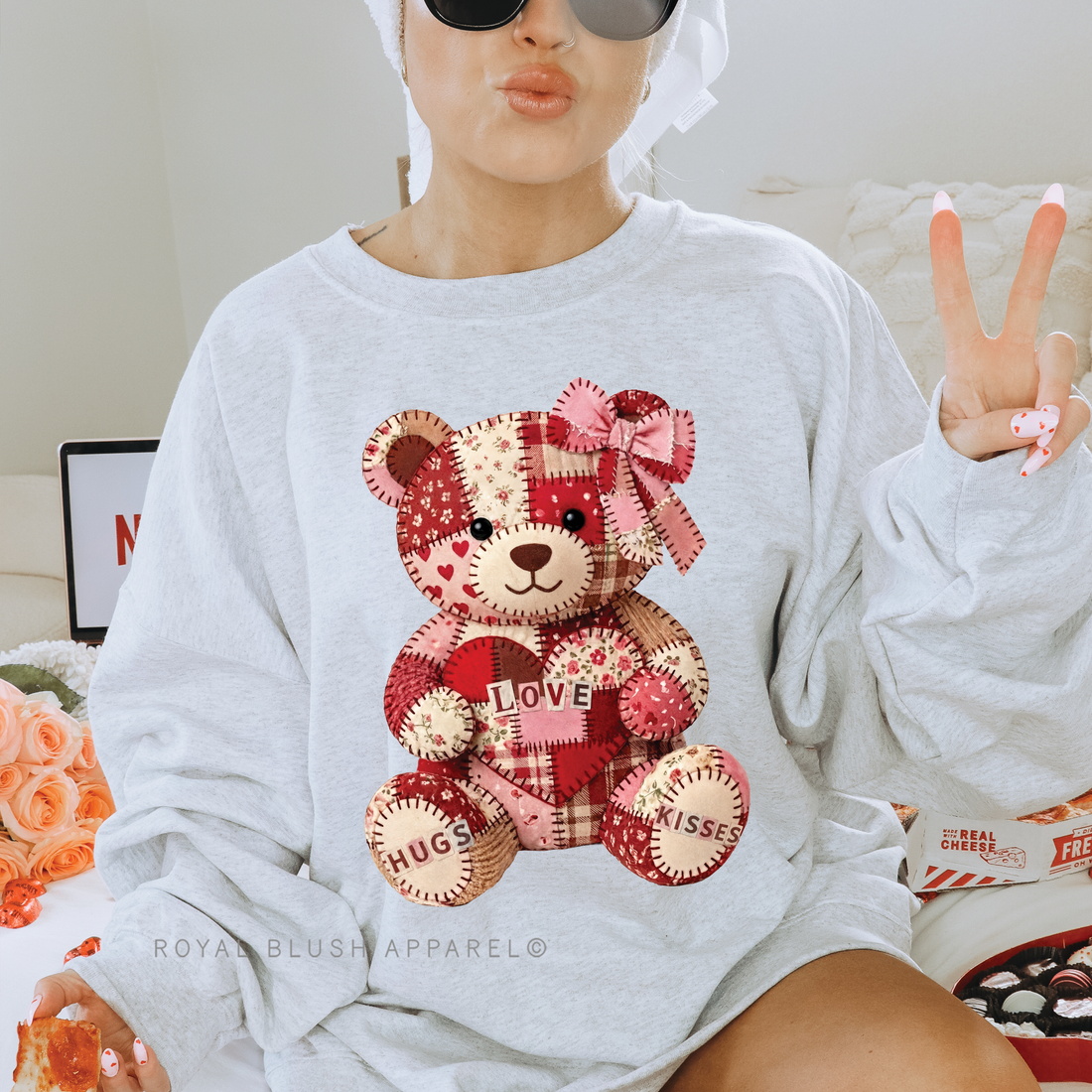 Quilted Bear Full Color Transfer