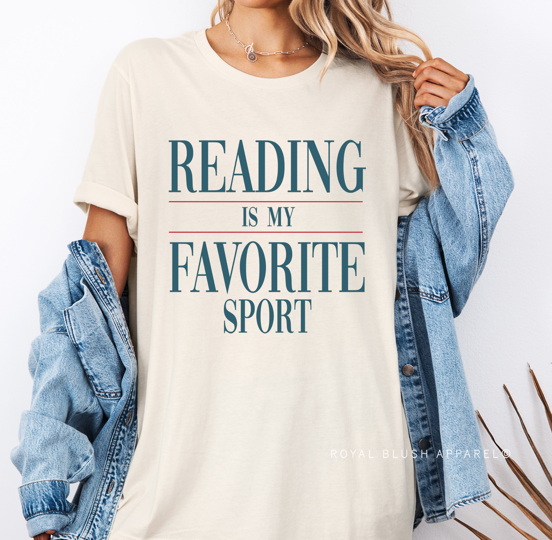 Reading Is My Favorite Sport Full Colour Transfer