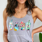 Magical Summer Drinks DTF Transfer ready-to-press DTF transfer shown on apparel