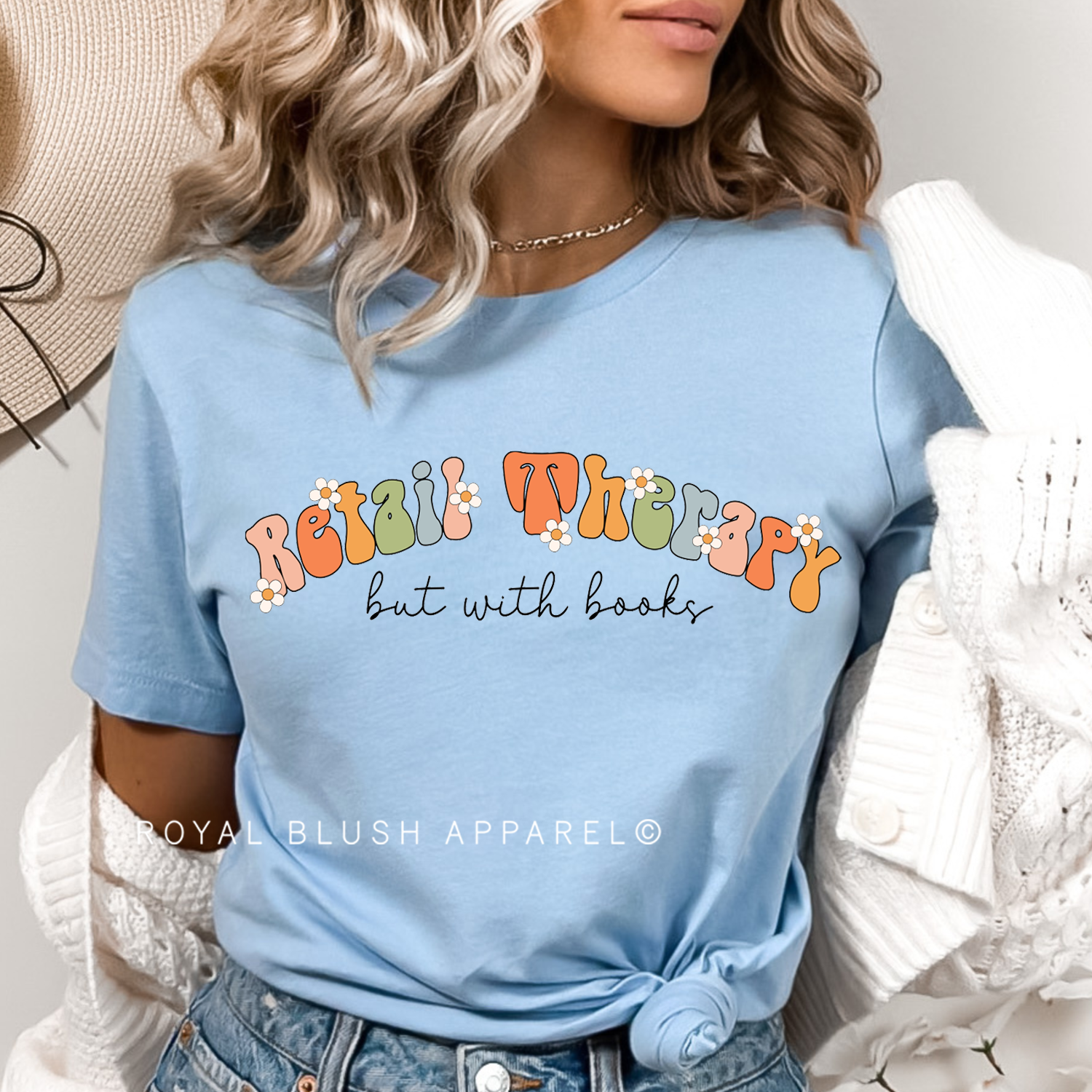Retail Therapy But With Books Full Color Transfer