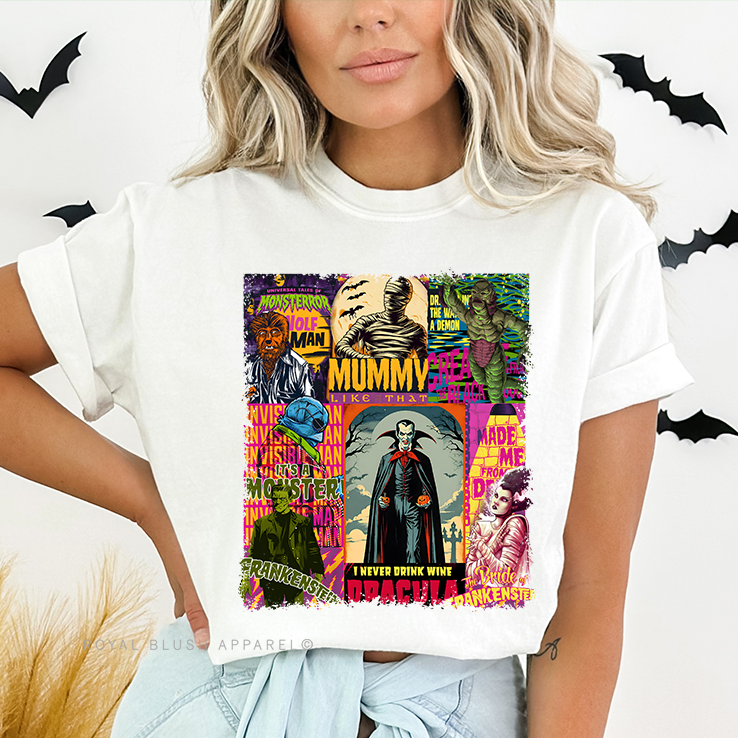 Retro Monsters Full Color Transfer