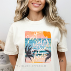 Salt Water & Sunshine DTF Transfer ready-to-press DTF transfer shown on apparel