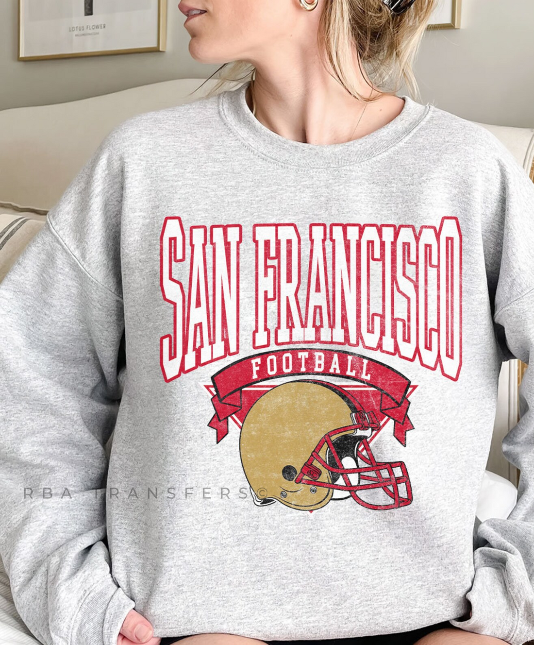 San Francisco Football Full Color Transfer