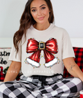 Santa Belt Bow DTF Transfer