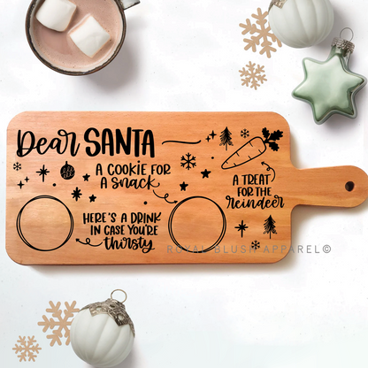 Dear Santa Board UV DTF Sticker