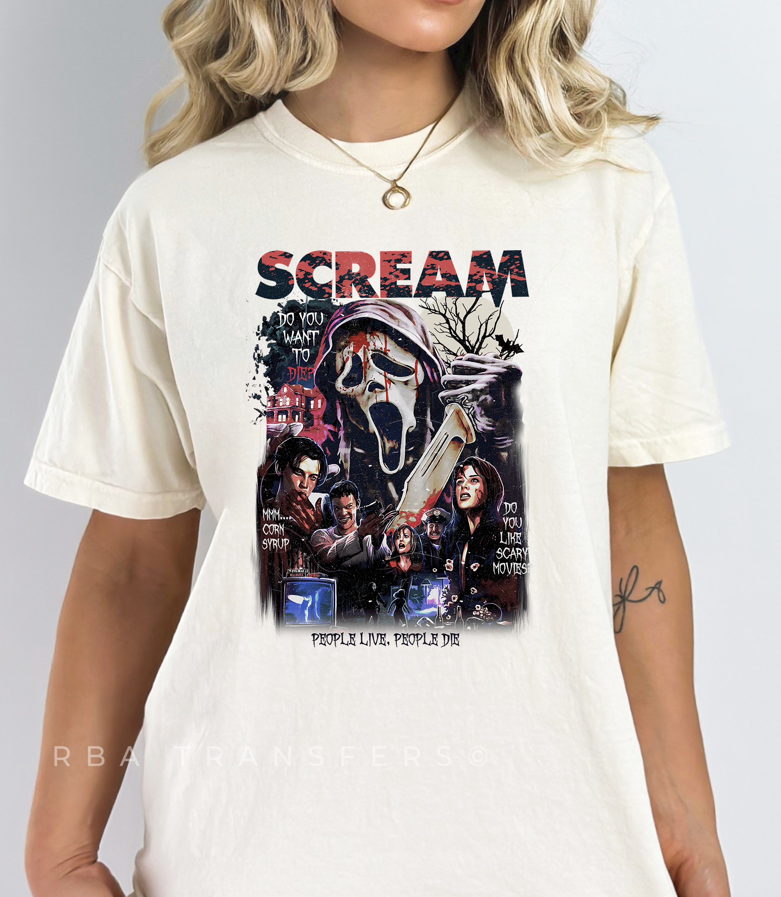 Do You Want To Die? Scream Full Color Transfer