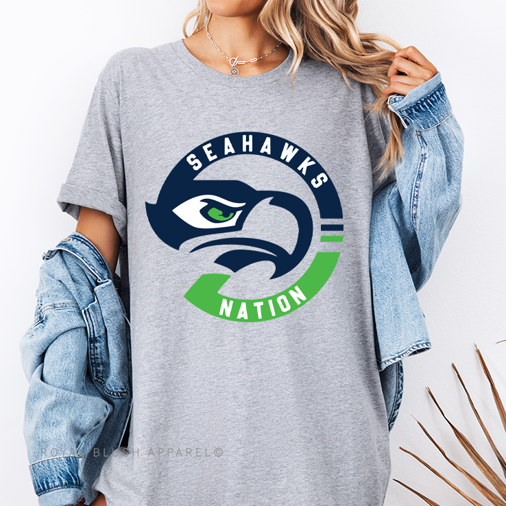 Seahawks Nation Football Full Color Transfer