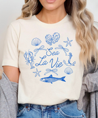 Sea La Vie DTF Transfer ready-to-press DTF transfer shown on apparel