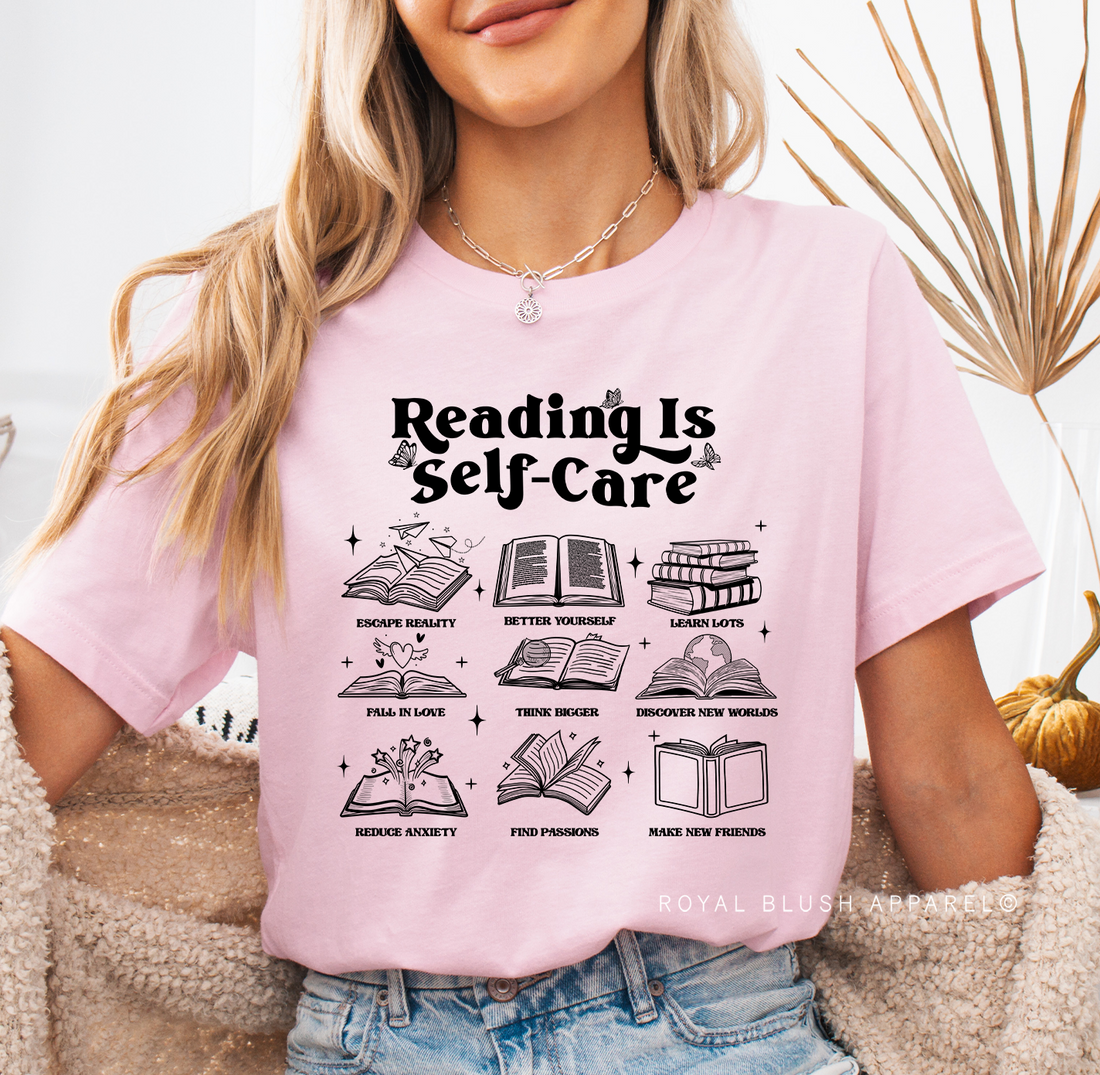 Reading Is Self Care Full Colour Transfer