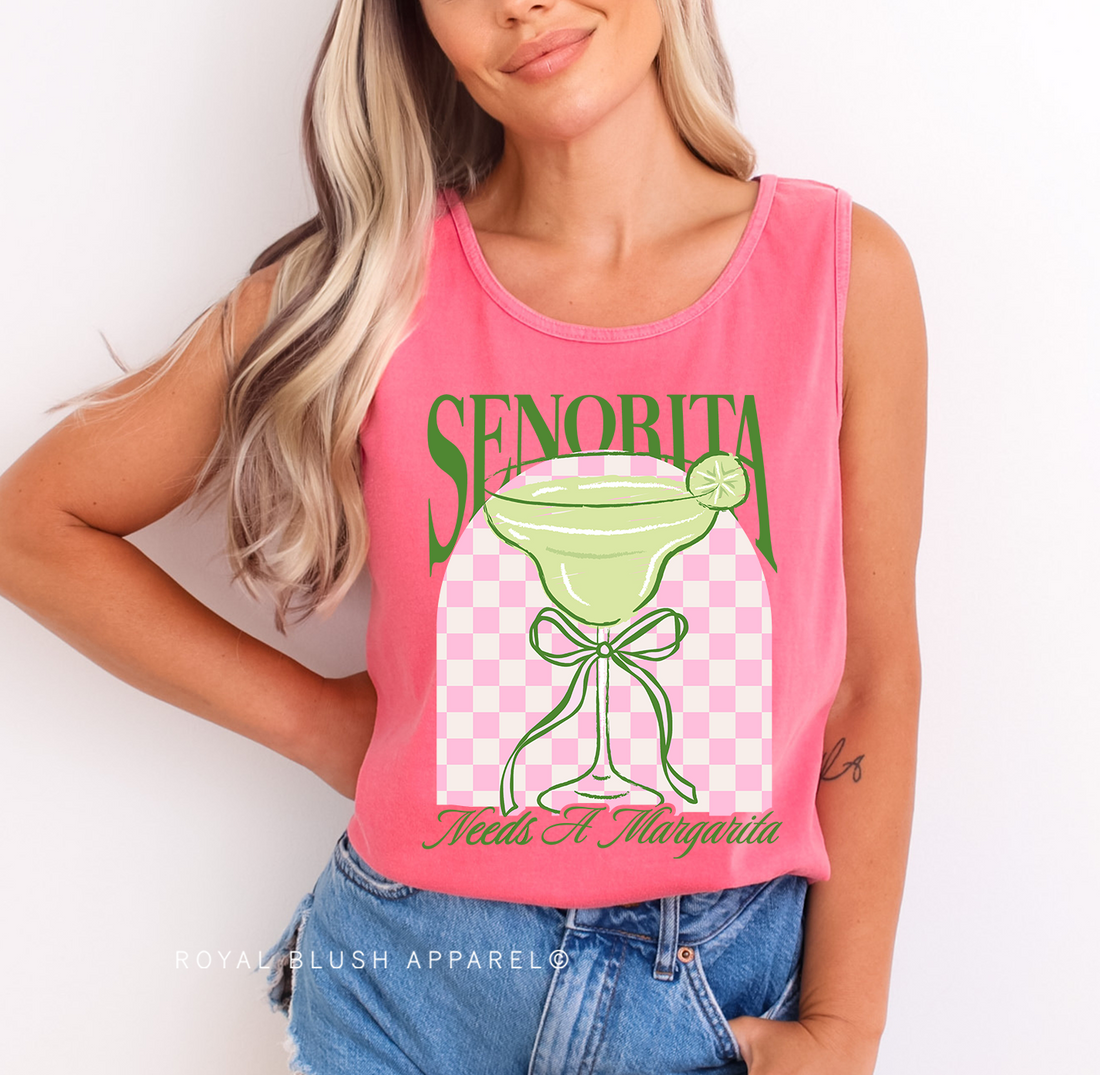 Senorita Needs A Margarita Full Color Transfer