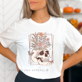 Skull Flower Pot DTF Transfer