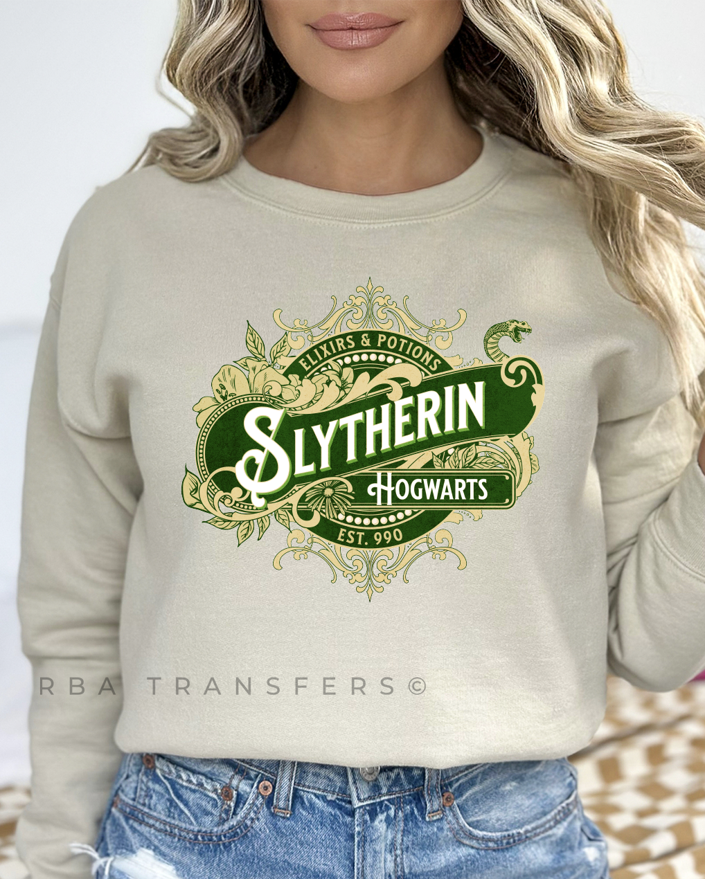 Slytherin Hogwarts Full Colour Transfer